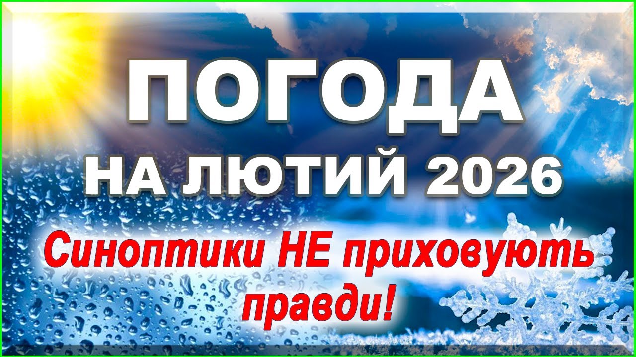 ЛЮТИЙ 2026: Такого не чекали! Чи виживемо в -30° і коли прийде весна?#погода #погодаукраїна