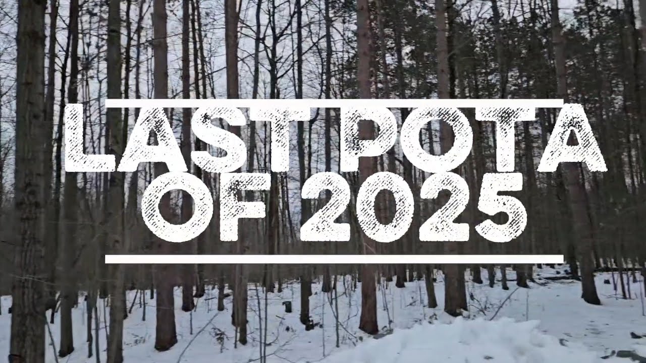Last POTA activation of 2025 at Oakley Corners State Forest 12/29/25