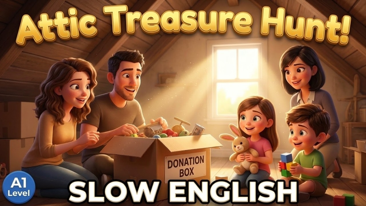 Learn English Through Story: Spring Cleaning Adventure | Daily Life Listening & Speaking Practice