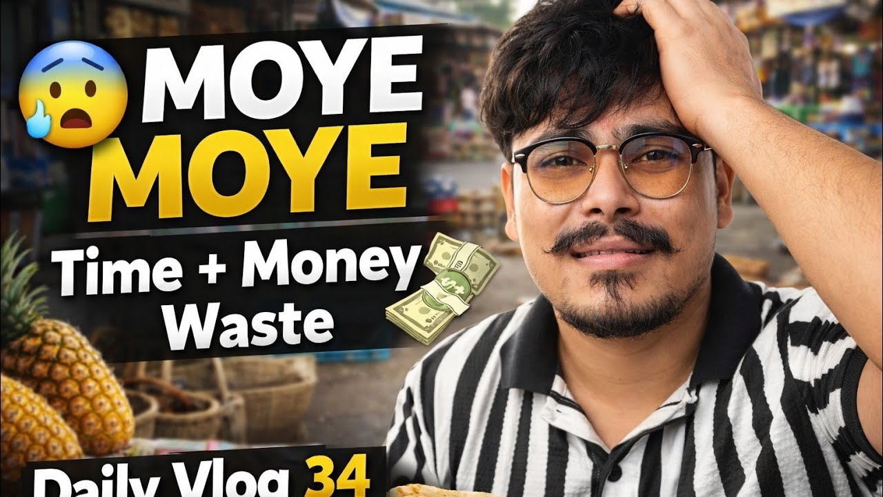 Moye Moye Ho Gaya 😵 | Time & Money Waste 💸 | Pineapple + Roti Banayi | Daily Vlog 34/365