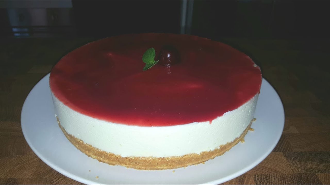 Cheesecake senza cottura alle ciliegie