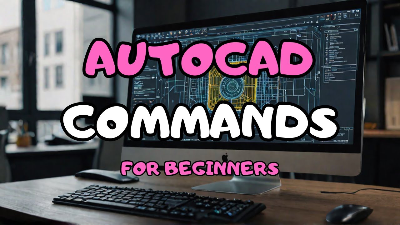 AutoCAD: Essential COMMANDS for BEGINNERS (Line, Circle, Copy, Trim, Move)