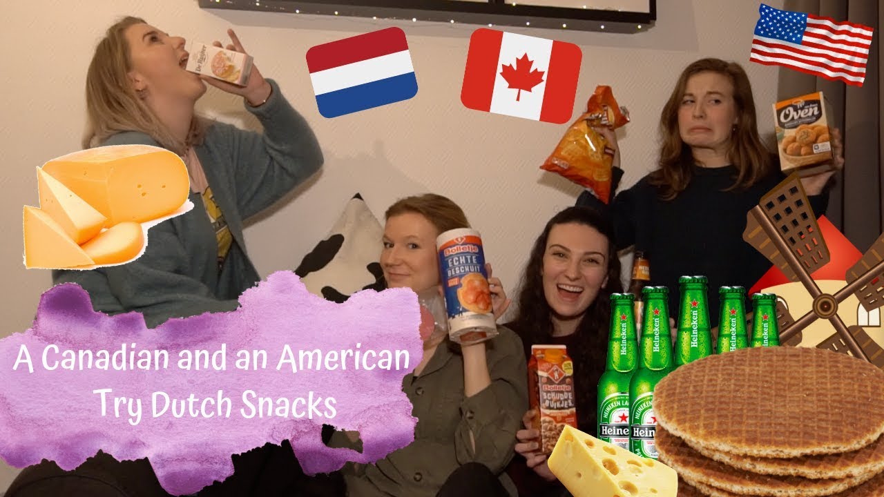 A Canadian and an American Try Dutch Snacks