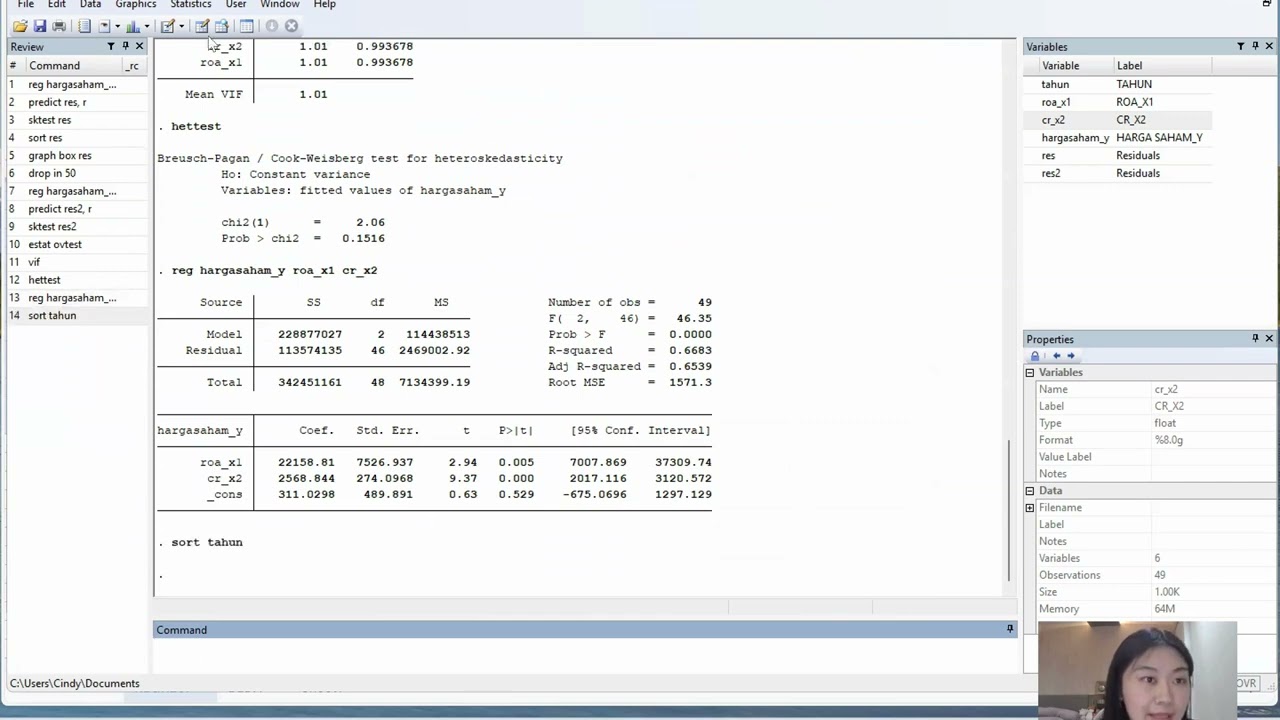 AFL 1 - REGRESI LINEAR BERGANDA DAN UJI BEDA - Statistic for Research