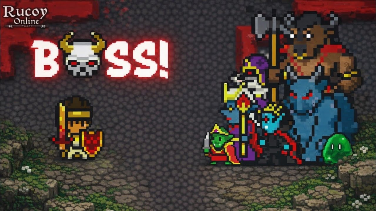 Rucoy online - Caçando Boss -
