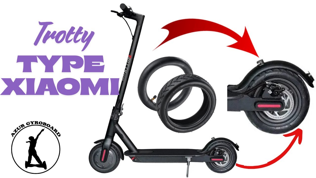 Remplacer Chambre à Air et pneu Arrière trottinette Trotty, type Xiaomi