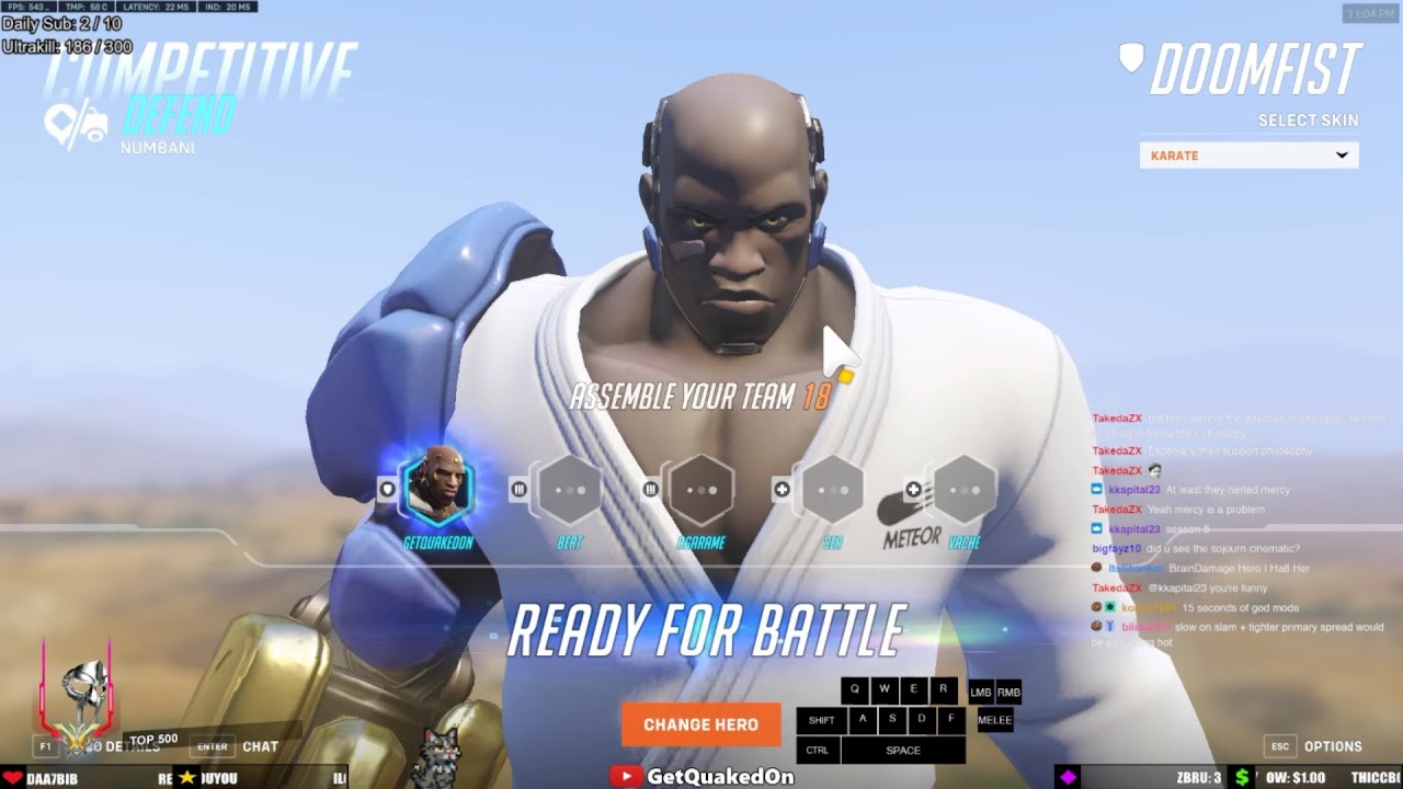 Overwatch 2 Rollout Doomfist God GetQuakedOn Dominant Top 500 Gameplay