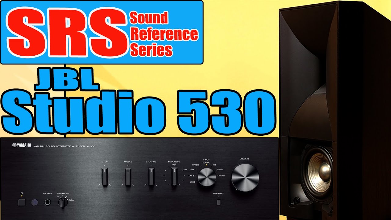 [SRS] JBL Studio 530 2-Way 5.25-Inch Bookshelf Speakers / Yamaha A-S301 Integrated Amplifier