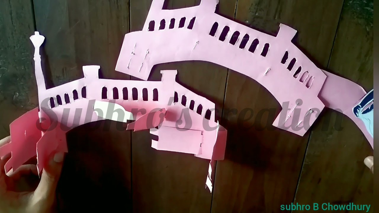 Couple on the bridge pop up card tutorial video