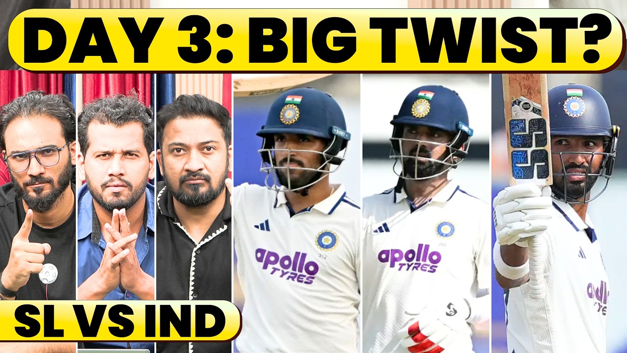 🔴India 460, Strong Position | Rain Threat on Day 3&mdash;What&rsquo;s India&rsquo;s Plan? DDP 167, JUREL 51