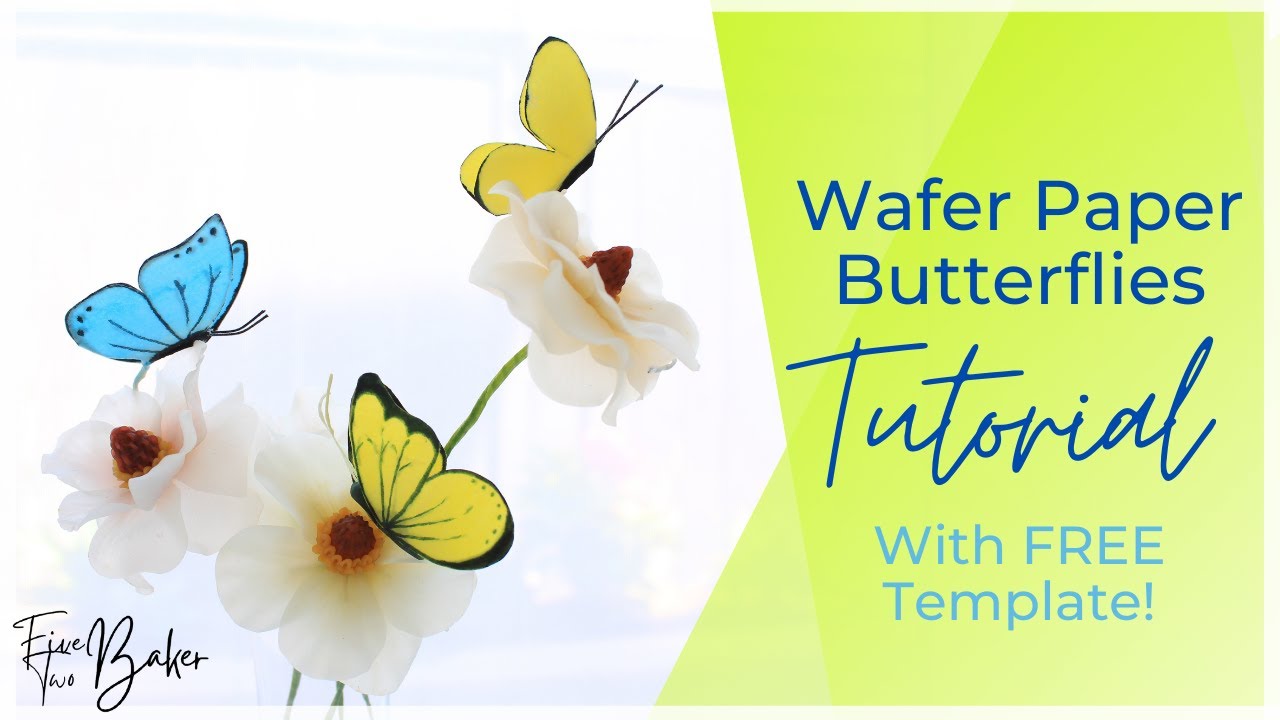 Quick Wafer Paper Butterfly Tutorial ⎸Wafer Paper Toppers