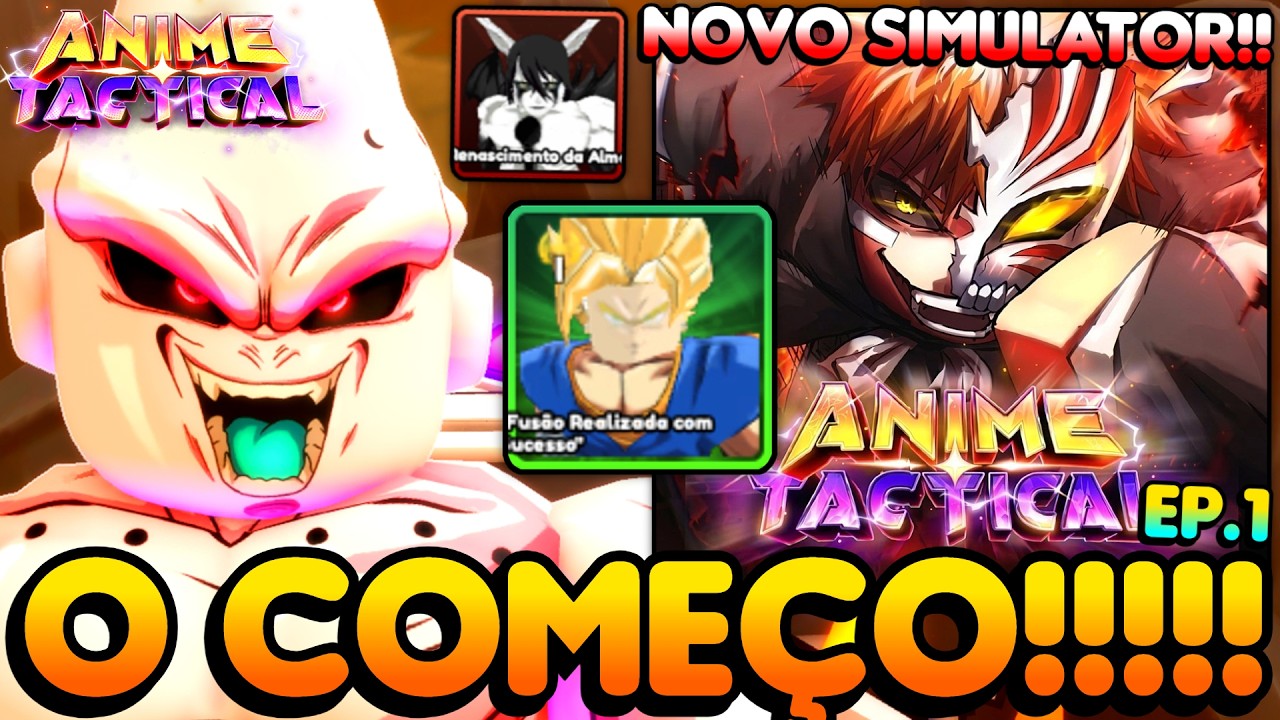 A FUSÃO DO ANIME FIGHTERS E CHAMPIONS É REAL! O ANIME TACTICAL É O NOVO MELHOR SIMULATOR DO ROBLOX!!