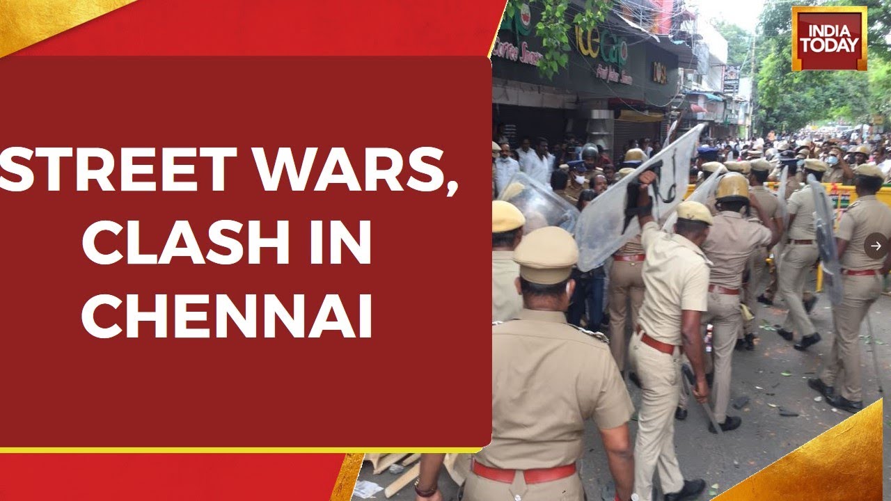 Clashes Erupt In Chennai Amid AIADMK General Council Meeting, Massive Police Deployment At Spot