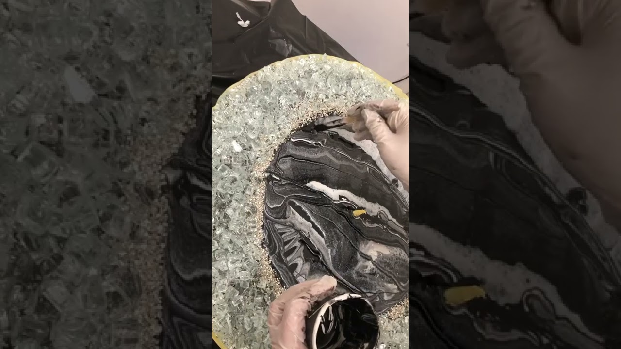 Resin wall clock step by step ساعه حائط ريزن خطوه بخطوه