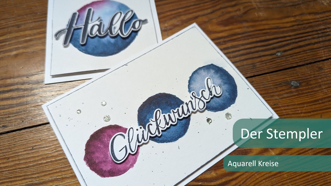 Aquarell Kreise | Der Stempler ~ Stampin Up!