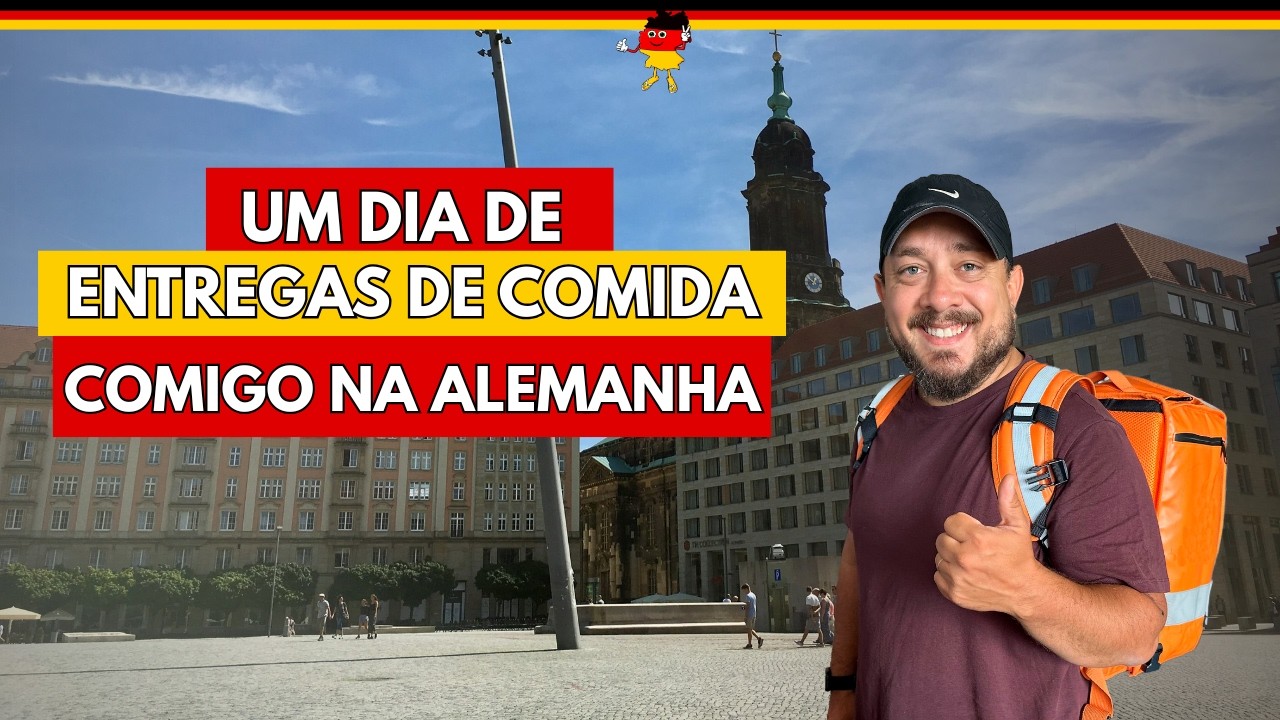 COMO É O TRABALHO DE ENTREGADOR DE COMIDA NA ALEMANHA - UM DIA DE TRABALHO