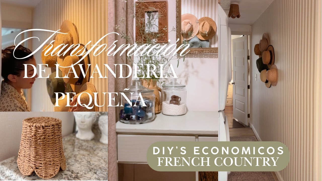 🪿 Transformación de mi pequeña lavandería que esta en el pasillo✨| DIY’s economicos 🧺| Ana Quintero