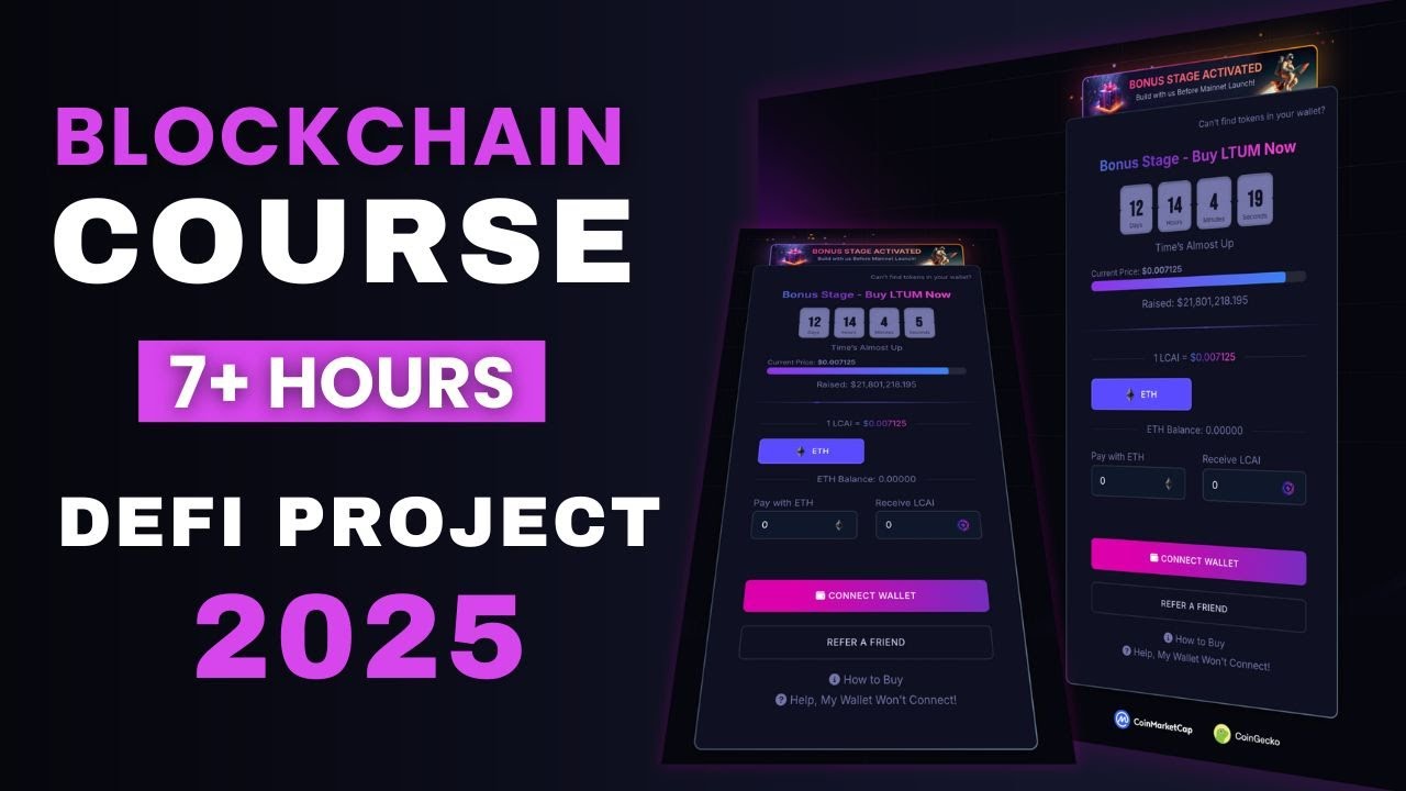 🚀 Blockchain Developer Course With DeFi Project | Become a Web3 Developer in 2025!