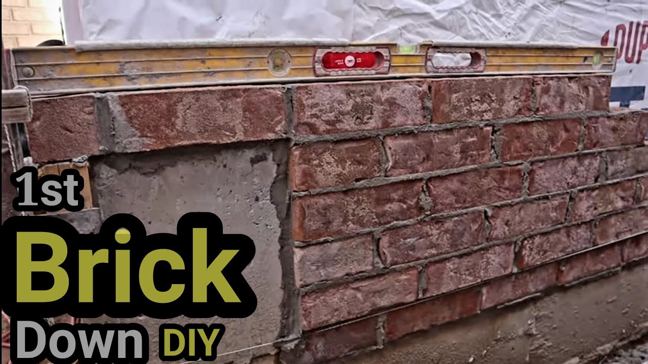 How To Lay Brick On Concrete Ledge, like a boss!