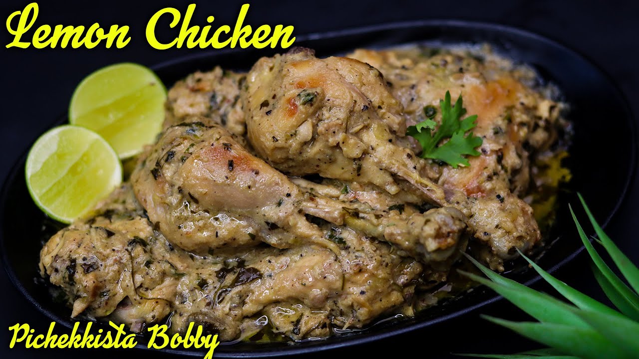 LEMON CHICKEN RECIPE | Restaurant Style Lemon Chicken Kebab By Pichekkista Bobby