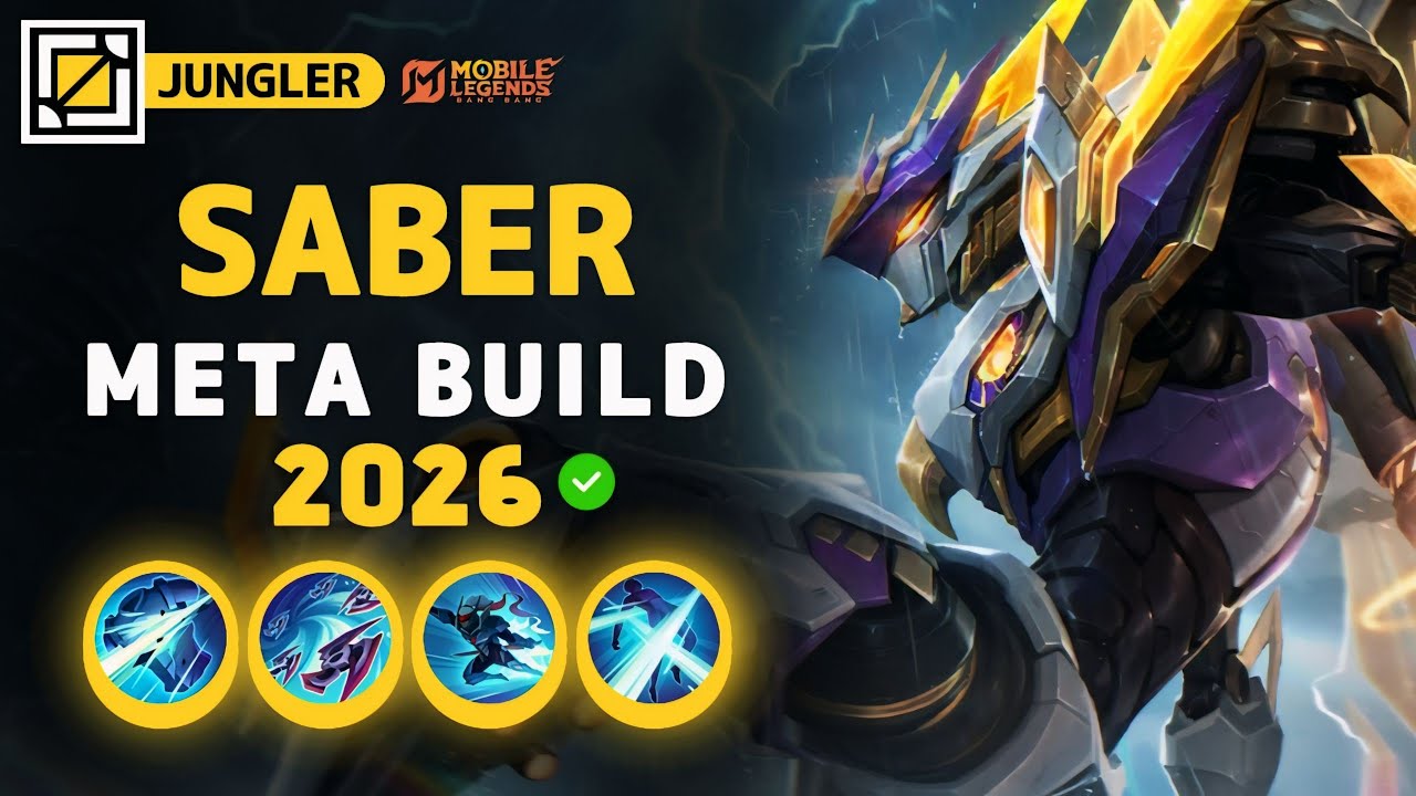 Saber NEW META Build 2026, Emblem, and Best Hero Counters | Mobile Legends