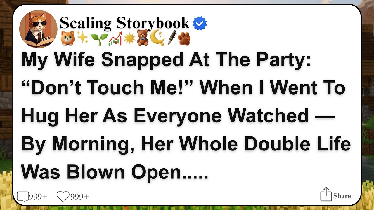 [Full Story] My Wife Snapped At The Party: “Don’t Touch Me!” When I Went To Hug Her As Everyone....