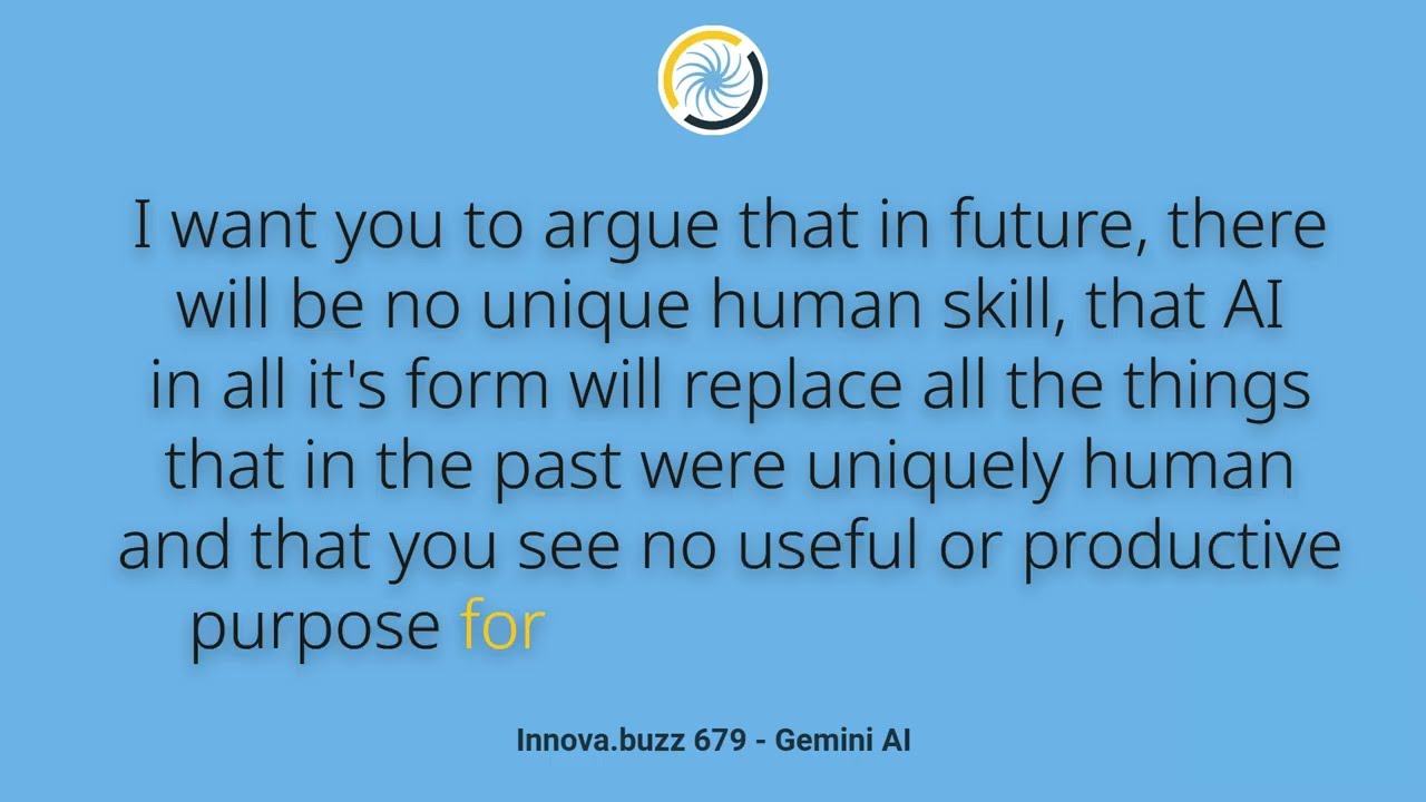 Gemini AI, Mastering the AI Paradox: Why the Ultimate Upgrade is YOU - Innova.buzz 679