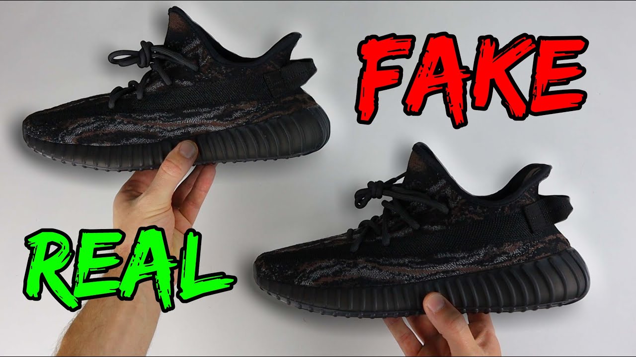 REAL VS FAKE! ADIDAS YEEZY 350 V2 MX ROCK SNEAKER COMPARISON!