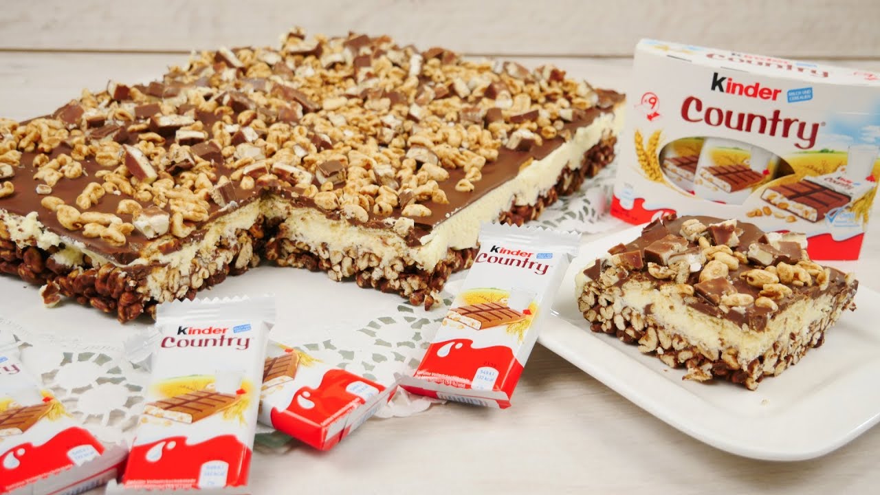 Kinder Country Kuchen ohne Backen | Kinder Country Schnitten