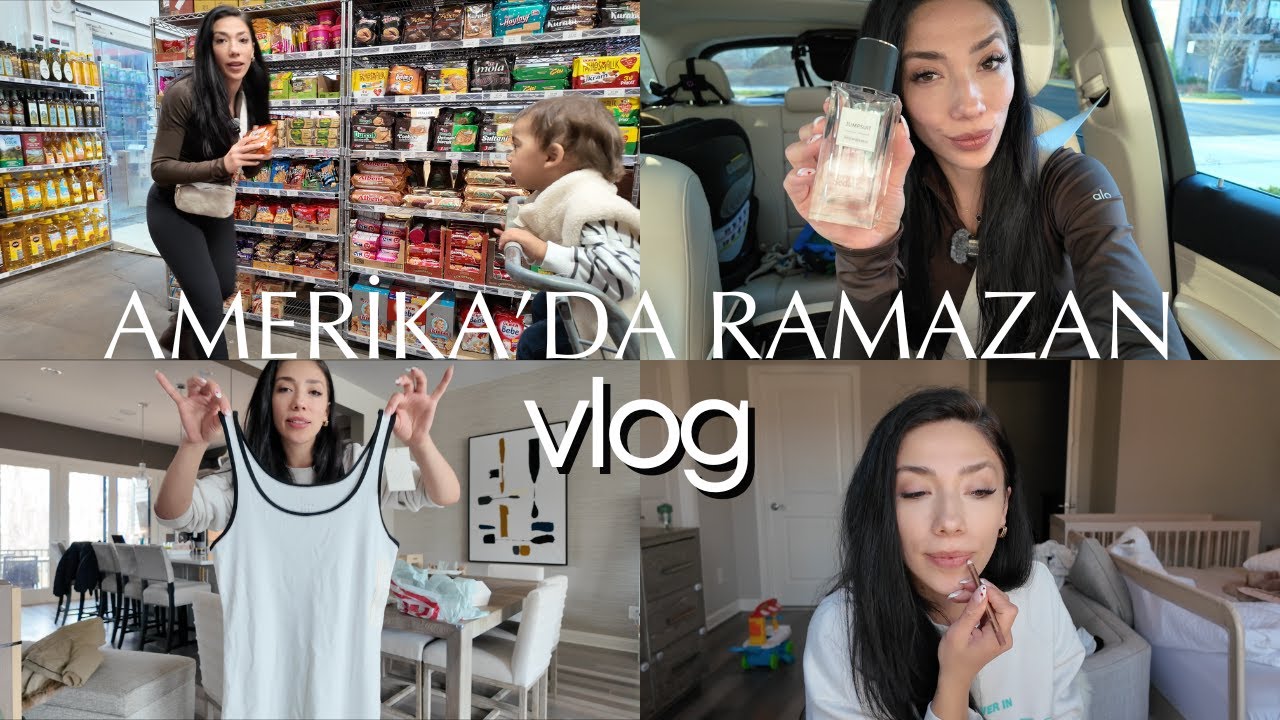 AMERİKA’DA RAMAZAN #4 | Bebekle Bir Gün: Günlük Makyaj, Target & Market Alışverişi, İftar Hazırlığı