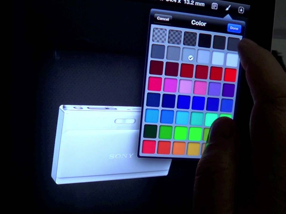 RealSize App -- Setting Color and Name, Notes and Links.