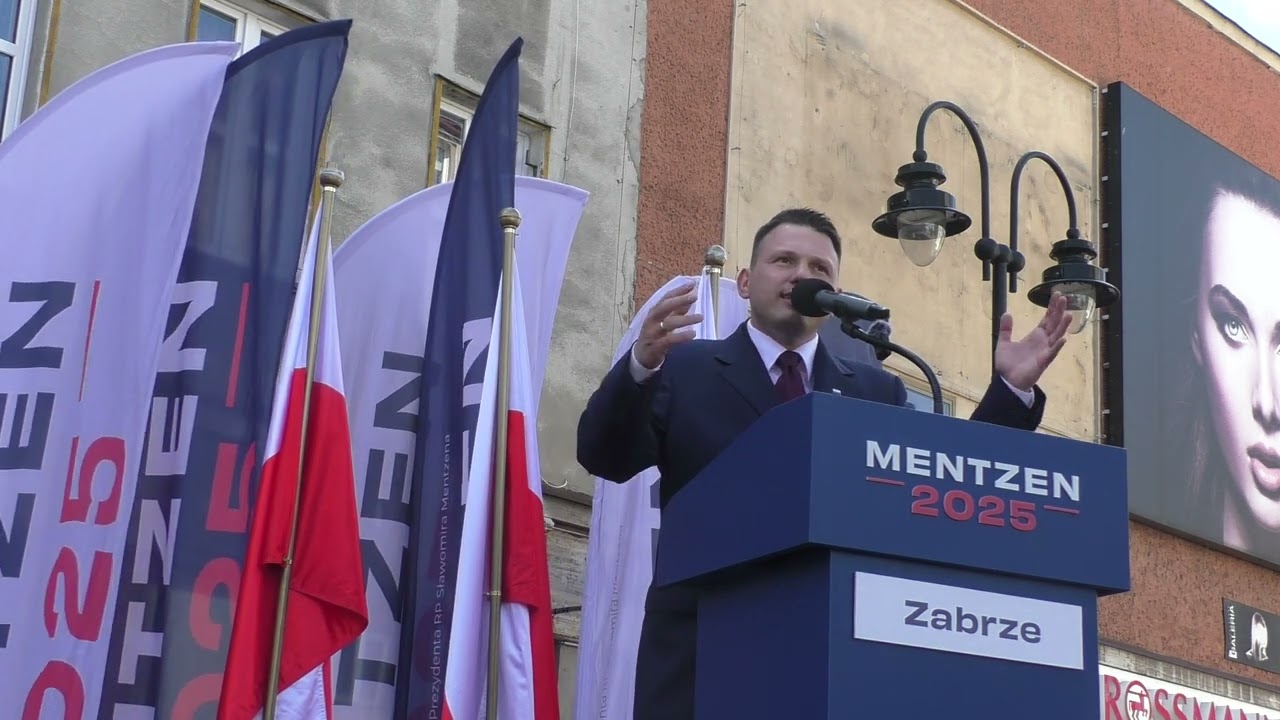 Sławomir Mentzen #wZabrzu. Wiec wyborczy (cz. 1)