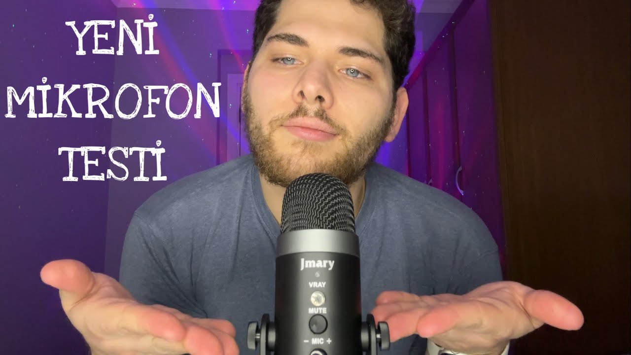 Türkçe ASMR : YENİ MİKROFON TESTİ 🎙️ (Jmary Mc-Pw8)