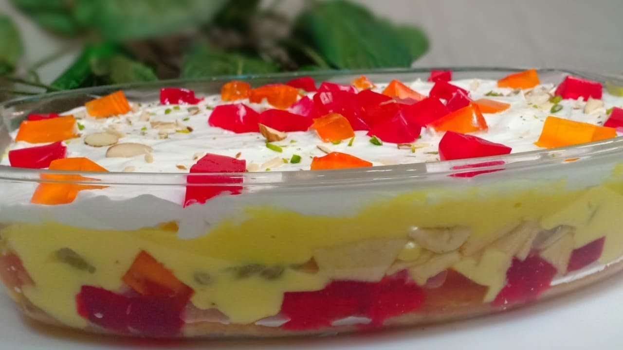 Fruit Custard Trifle Recipe | Colorful & Creamy Layered Dessert!