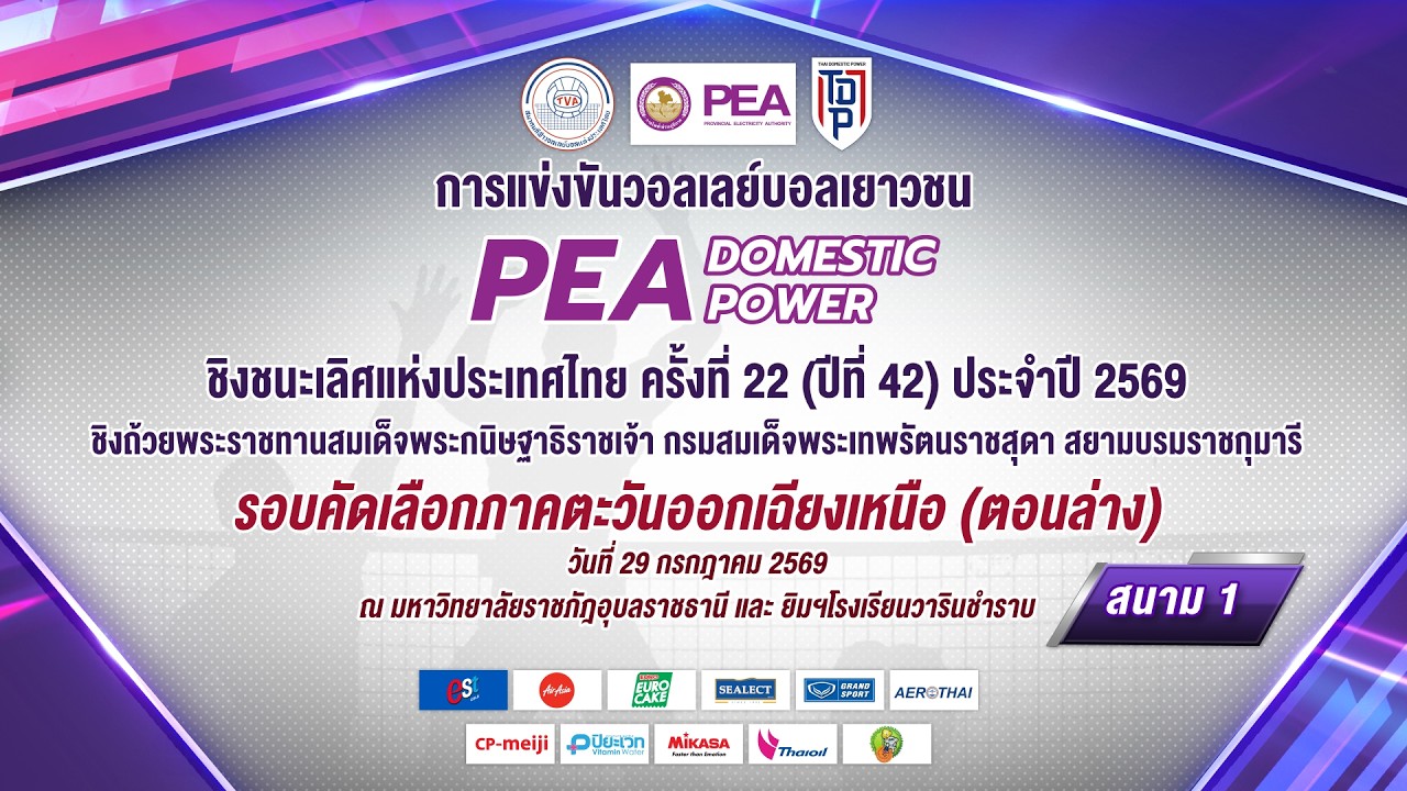 รร.นางรอง - รร.นารีนุกูล l PEA &ndash; DOMESTIC POWER (สนาม 1)