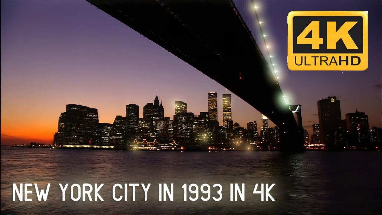 New York City in 1993 in 4K DTheater DVHS Demo Tape Sample 3840x2160