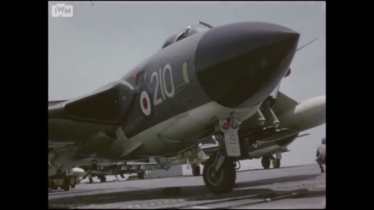 Royal Navy de Havilland Sea Vixen operations on HMS Hermes (R12) in 1963