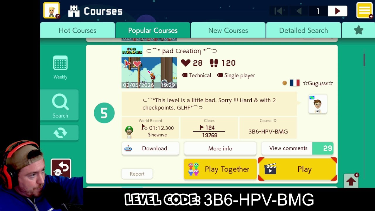 Endless Expert! (50 Lives | 1,302 Clears) Family Friendly Mario Maker 2 | Nintendo Switch 2