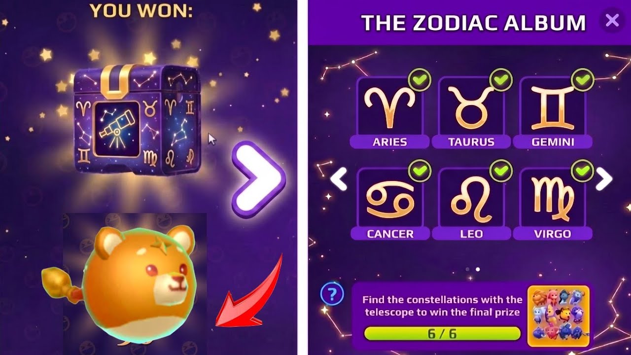 🌌 Find all 6/1 Zodiac Sign locations in PK XD || Constellation Album complete locations 🏆 #pkxd