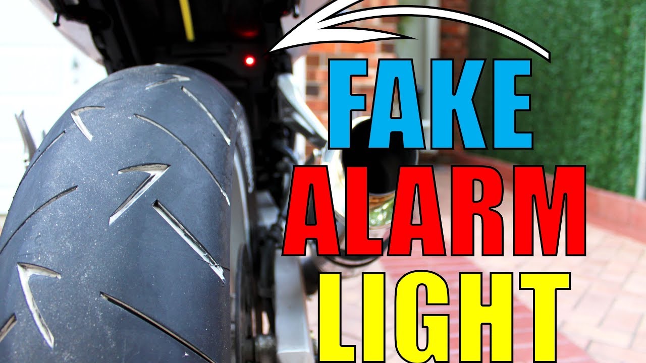 How to Install a Fake Alarm Light | Motorcycle