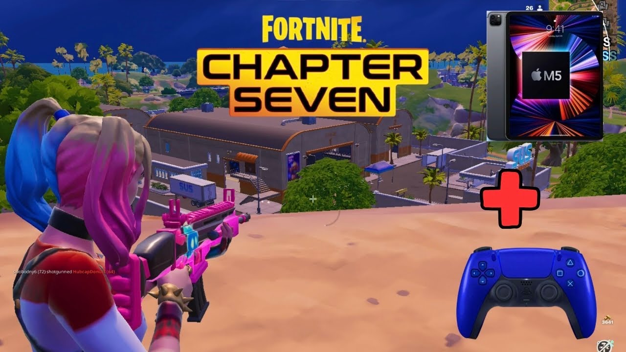 🔥 Fortnite Solo Battle Royale Gameplay – Chapter 7 | iPad Pro M5 (120 FPS) 🎮📱