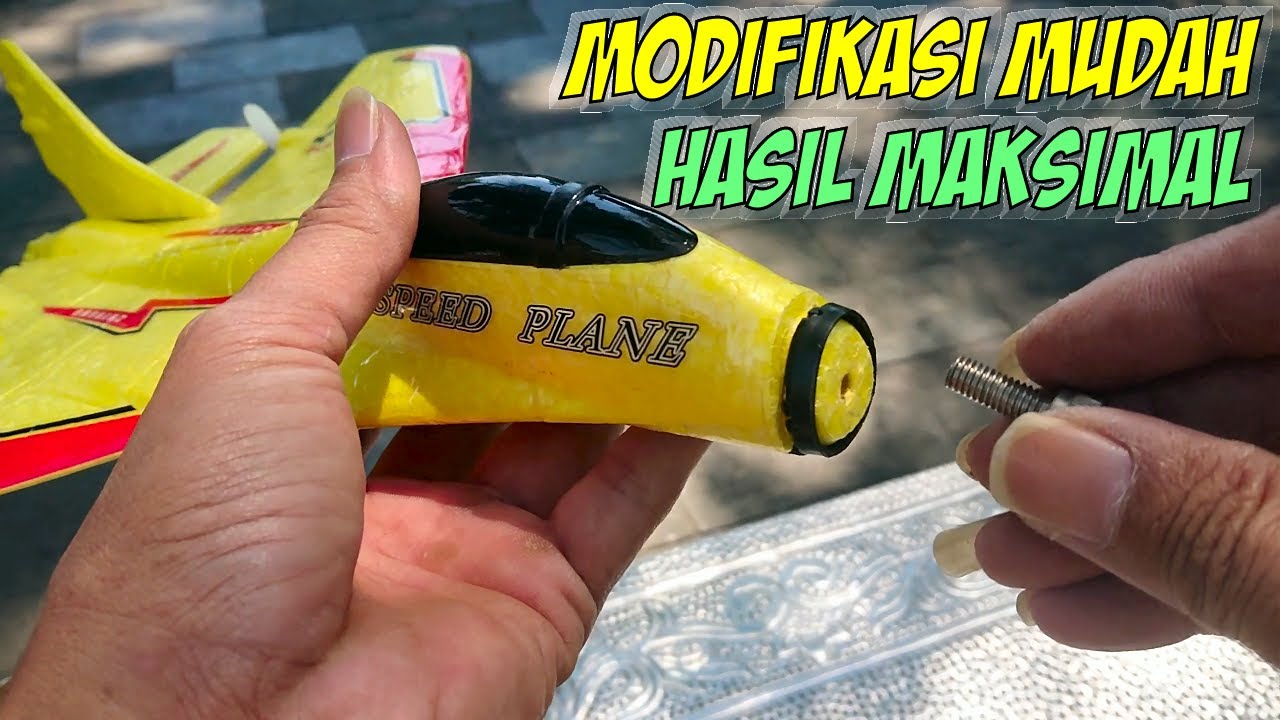 Modifikasi Pesawat RC 2 Channel agar bagus Terbang nya