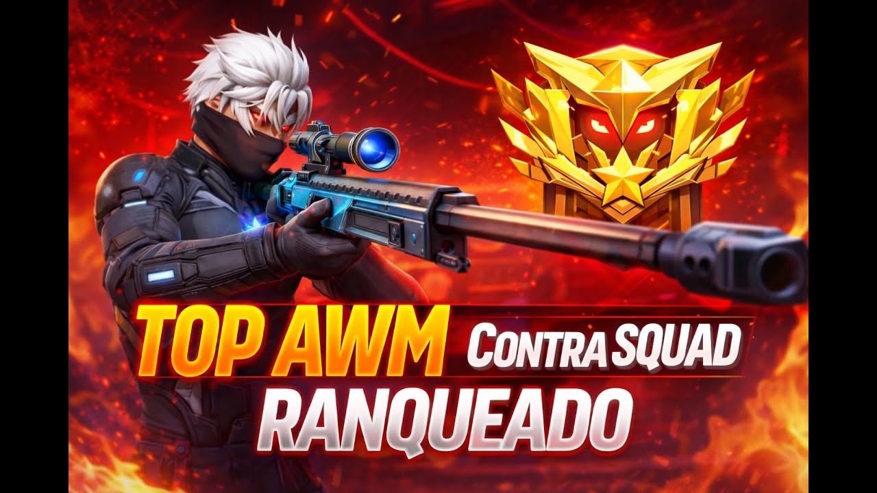FreeFire Emulador - Top Awm cs Rank Só tá caindo xit na partida
