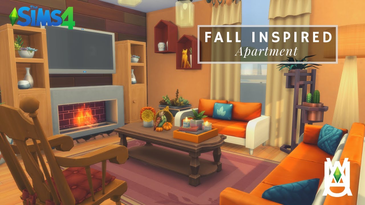 Fall Inspired Apartment 🍂🍁 | [Stop Motion Speed Build] - The Sims 4