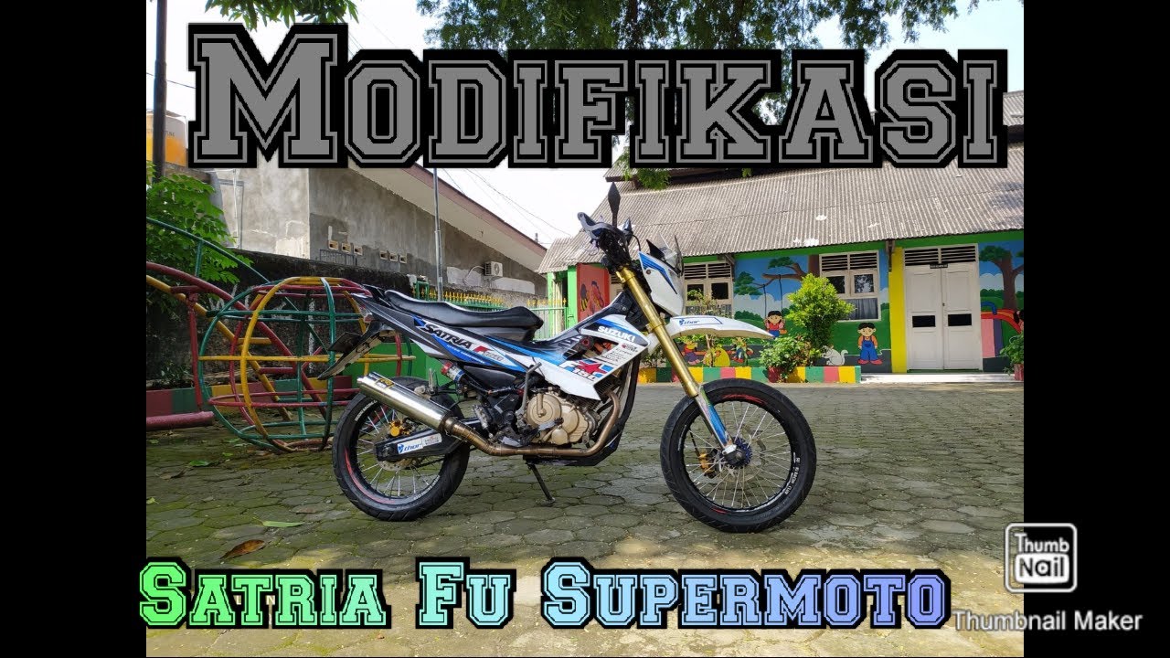 #satriafusupermoto #modifikasisatriafu #modifsupermotofu   Modifikasi Satria Fu supermoto