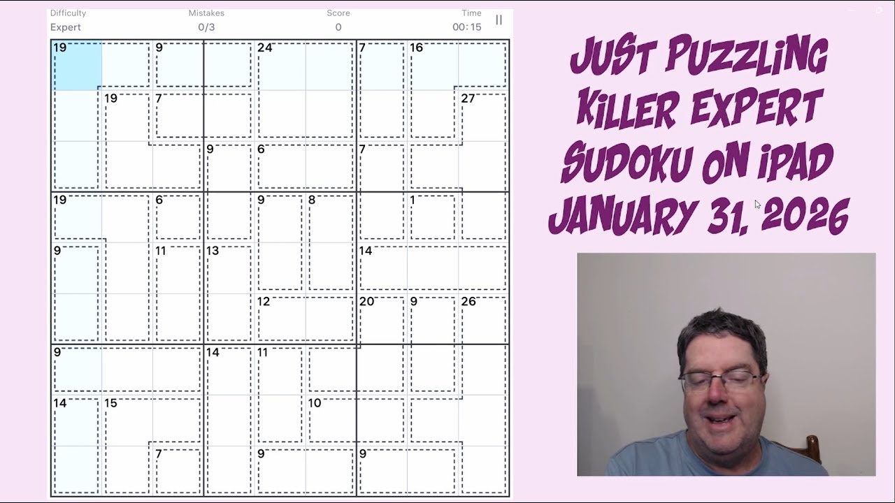 Learning Killer Sudoku By Doing and Explaining | January 31 2026