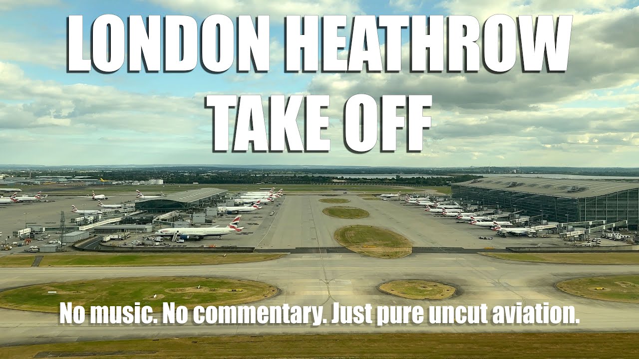 FULL Takeoff – Virgin Atlantic VS155 | London Heathrow T3 to Las Vegas | Boeing 787-9 | White Noise