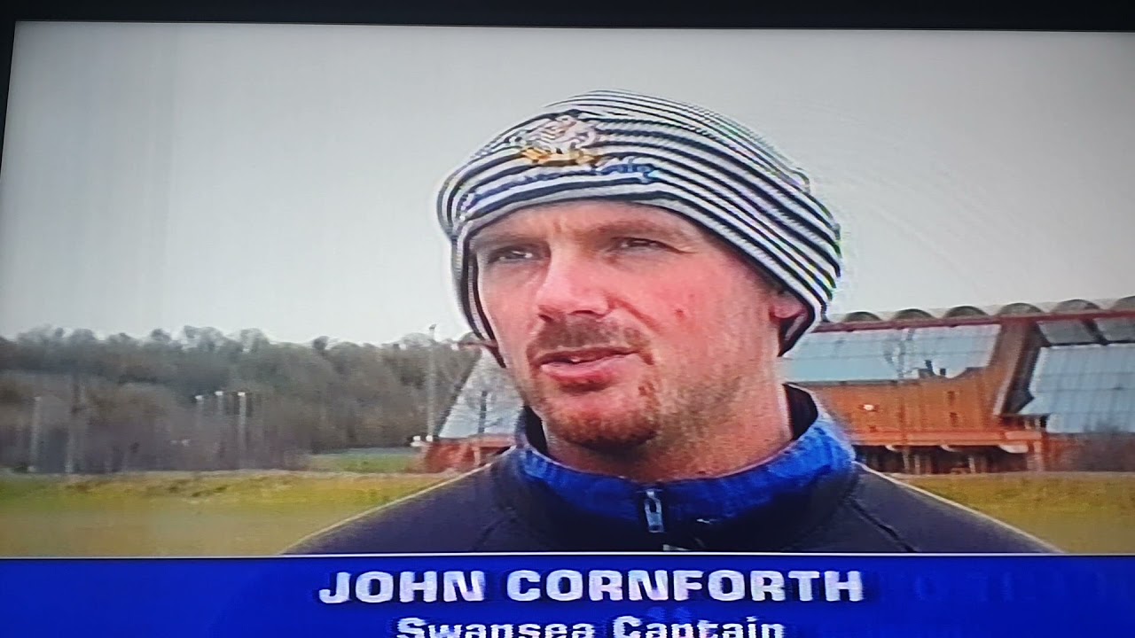 Swansea City training at Morfa playing fields 1996. Jan Molby  John Cornforth interview.