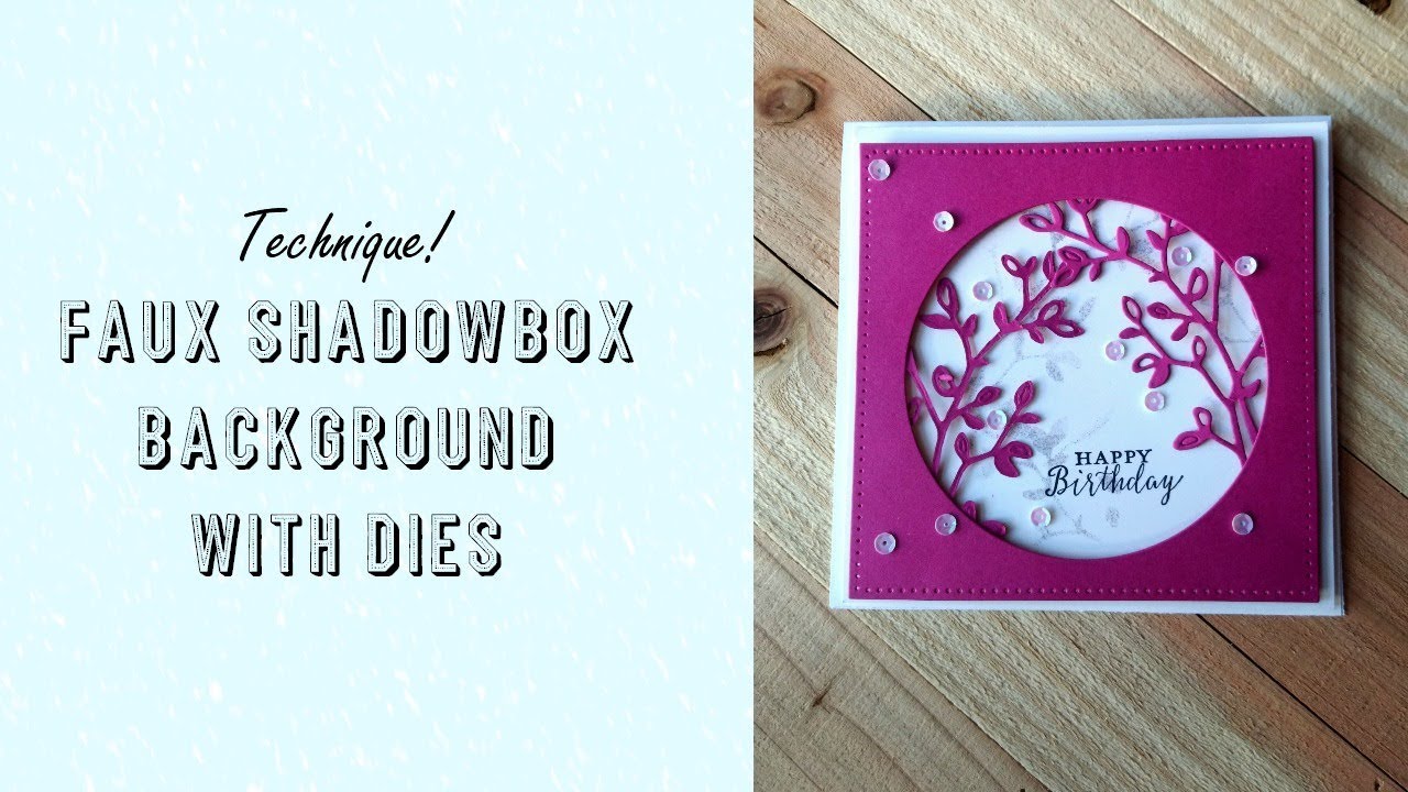Technique! EASY Faux Shadowbox Card Tutorial 👀