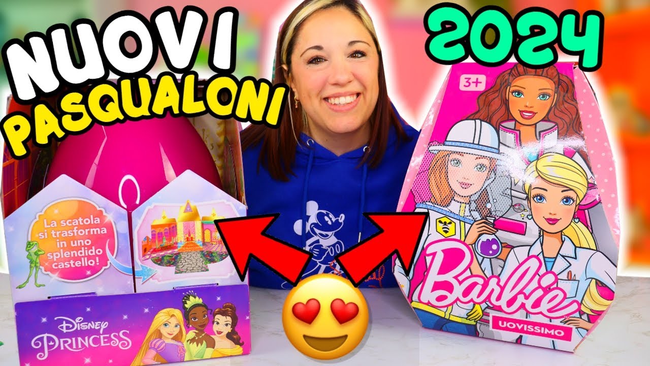 Apro nuovi PASQUALONI 2024 DISNEY e BARBIE